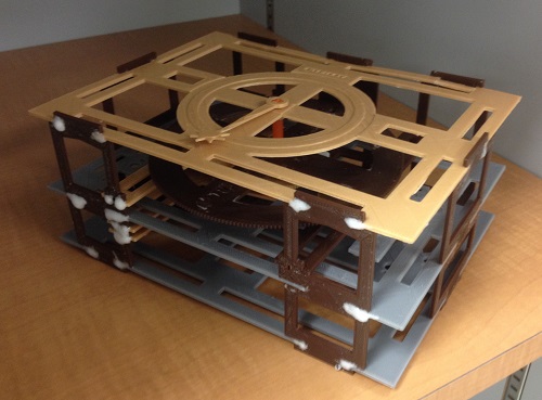 Image of Antikythera Mechanism Replica from 3D Printing